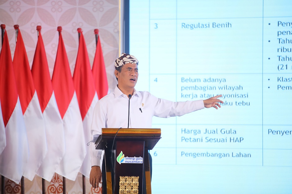 Mentan Amran Beraksi, Target Swasembada Gula Dipercepat dengan Perbaikan Tata Kelola Tebu